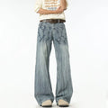 Electric Crackle Wide-Leg Jeans
