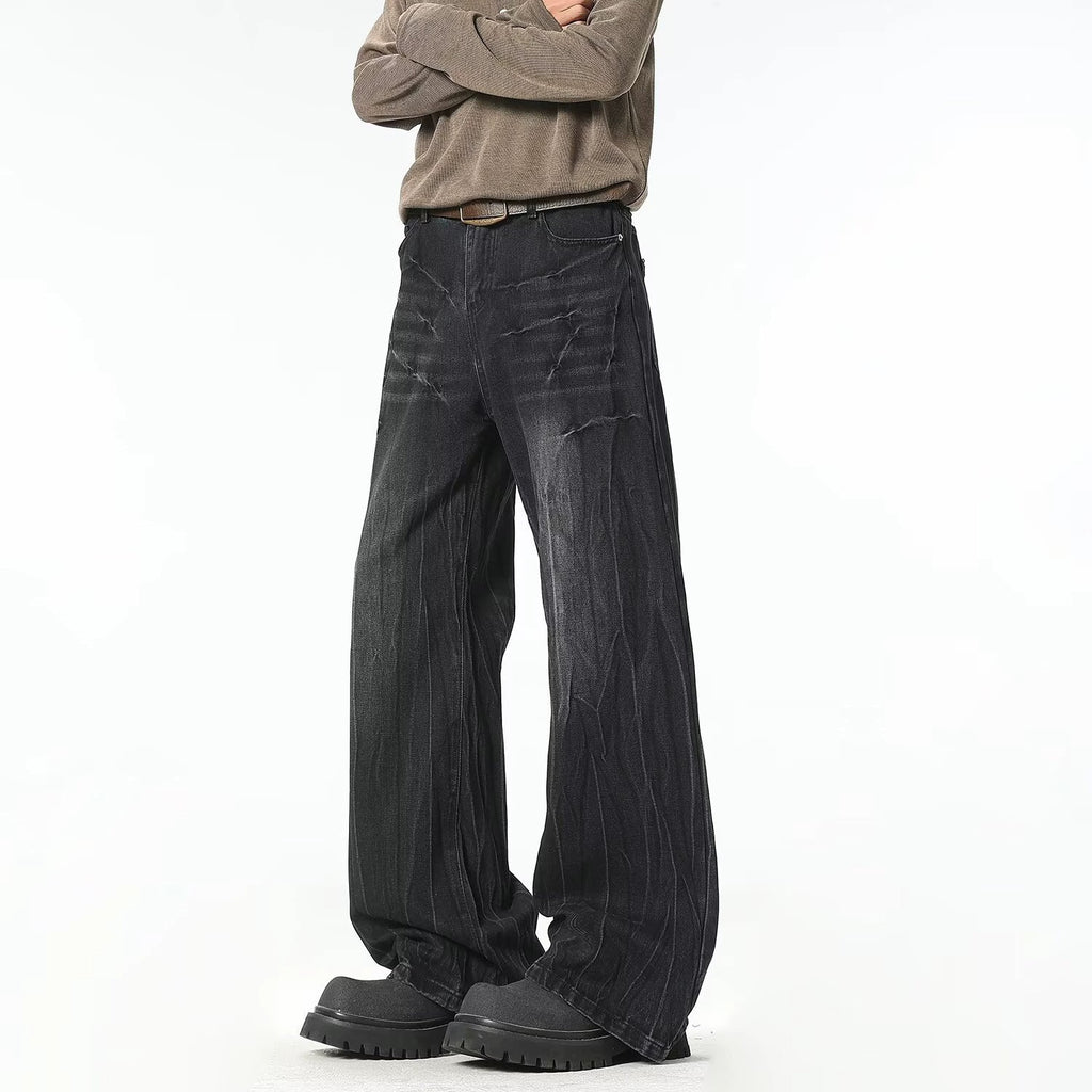 Electric Crackle Wide-Leg Jeans