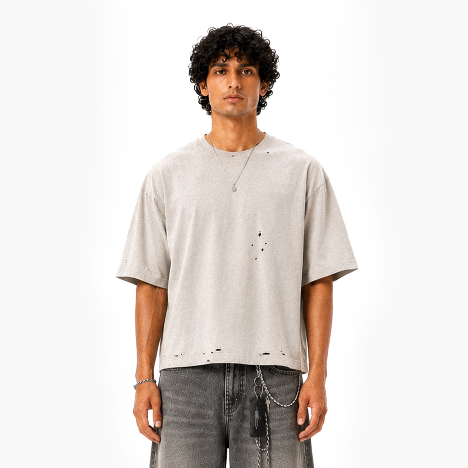 Heavyweight Oversized Distressed T-Shirt