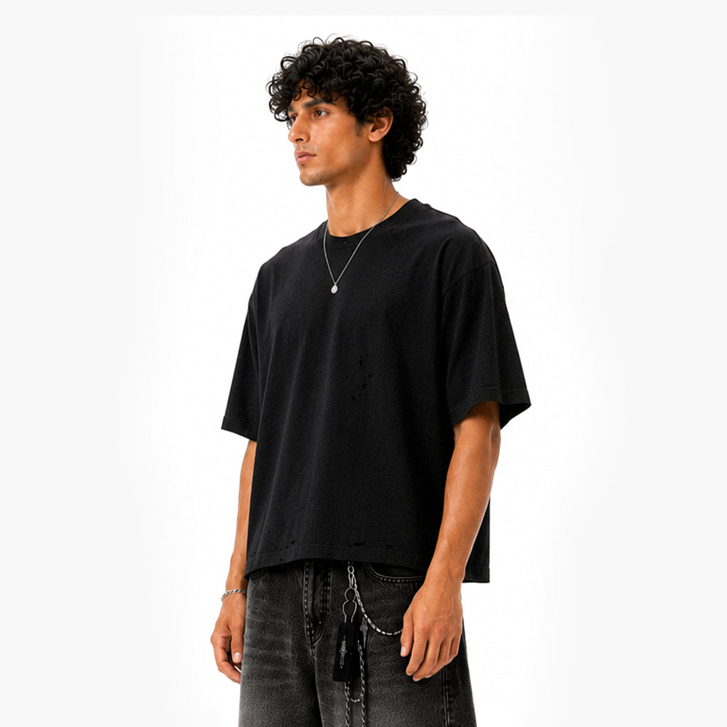 Heavyweight Oversized Distressed T-Shirt