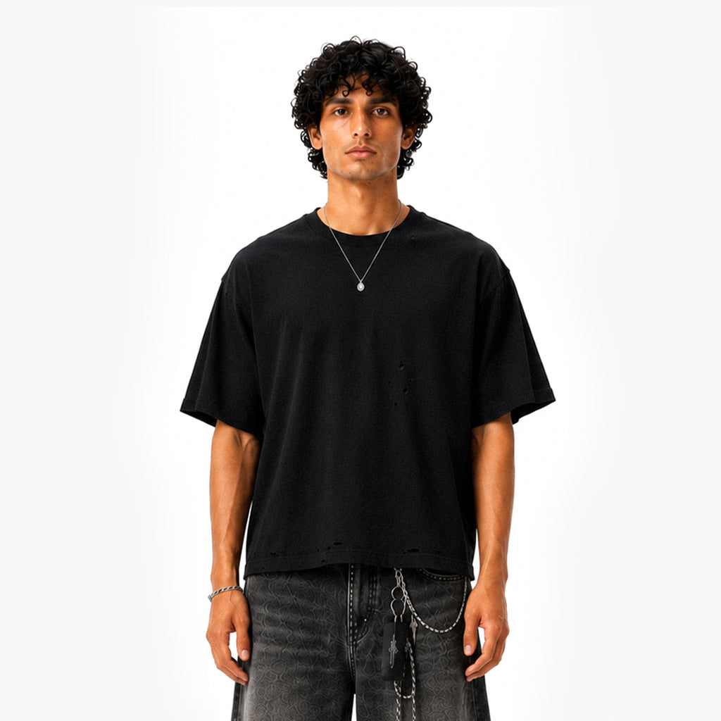 Heavyweight Oversized Distressed T-Shirt