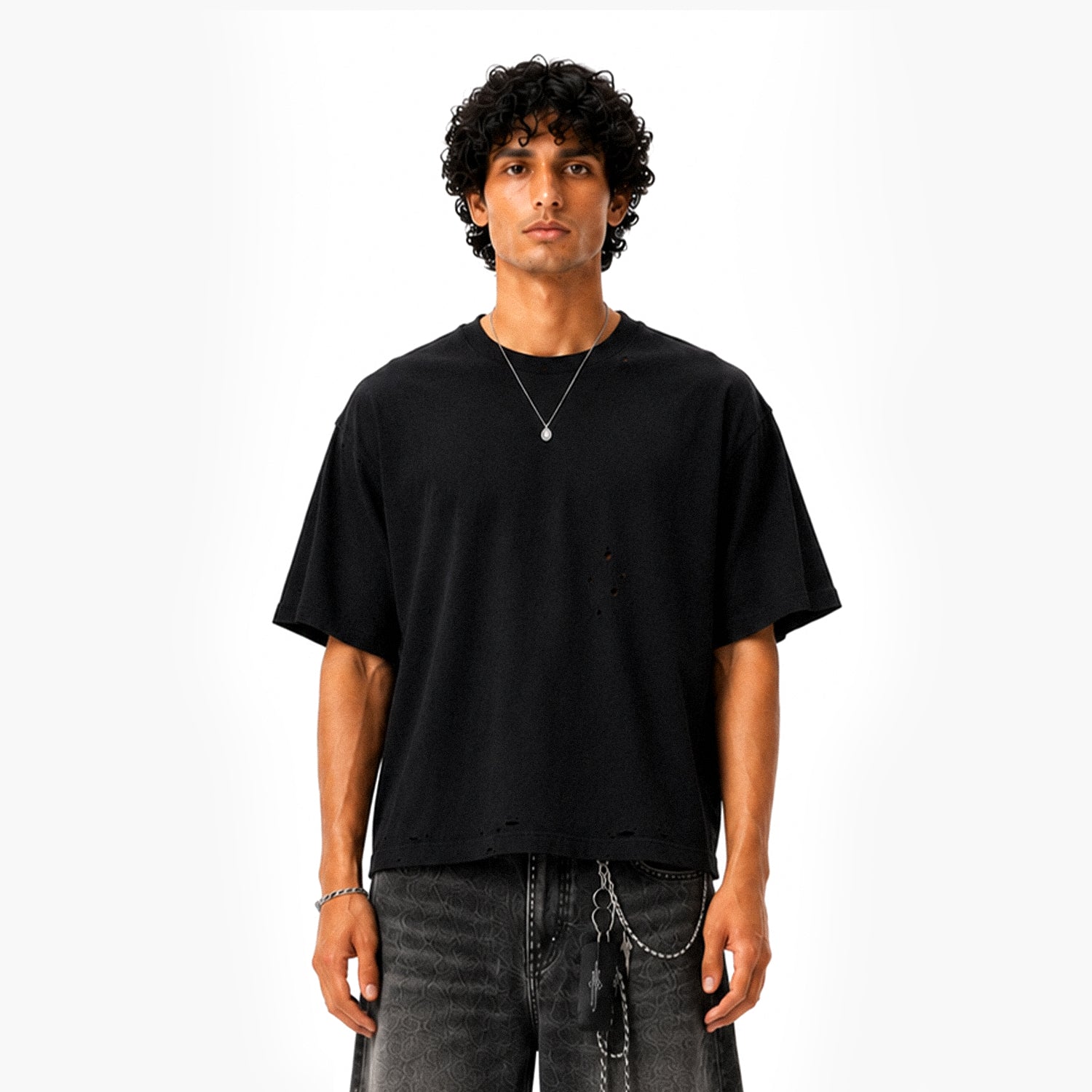 Heavyweight Oversized Distressed T-Shirt
