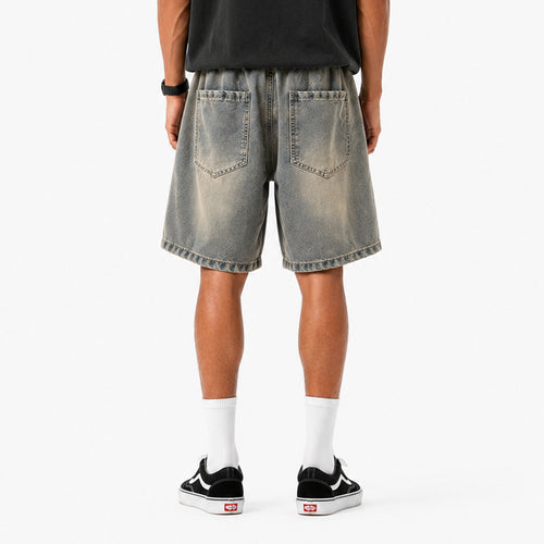 Lyocell Relaxed Denim Shorts