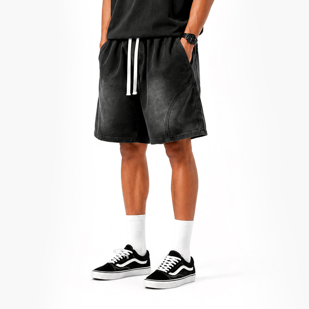 Lyocell Relaxed Denim Shorts