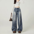 The Vintage Distressed Wide-Leg Jean