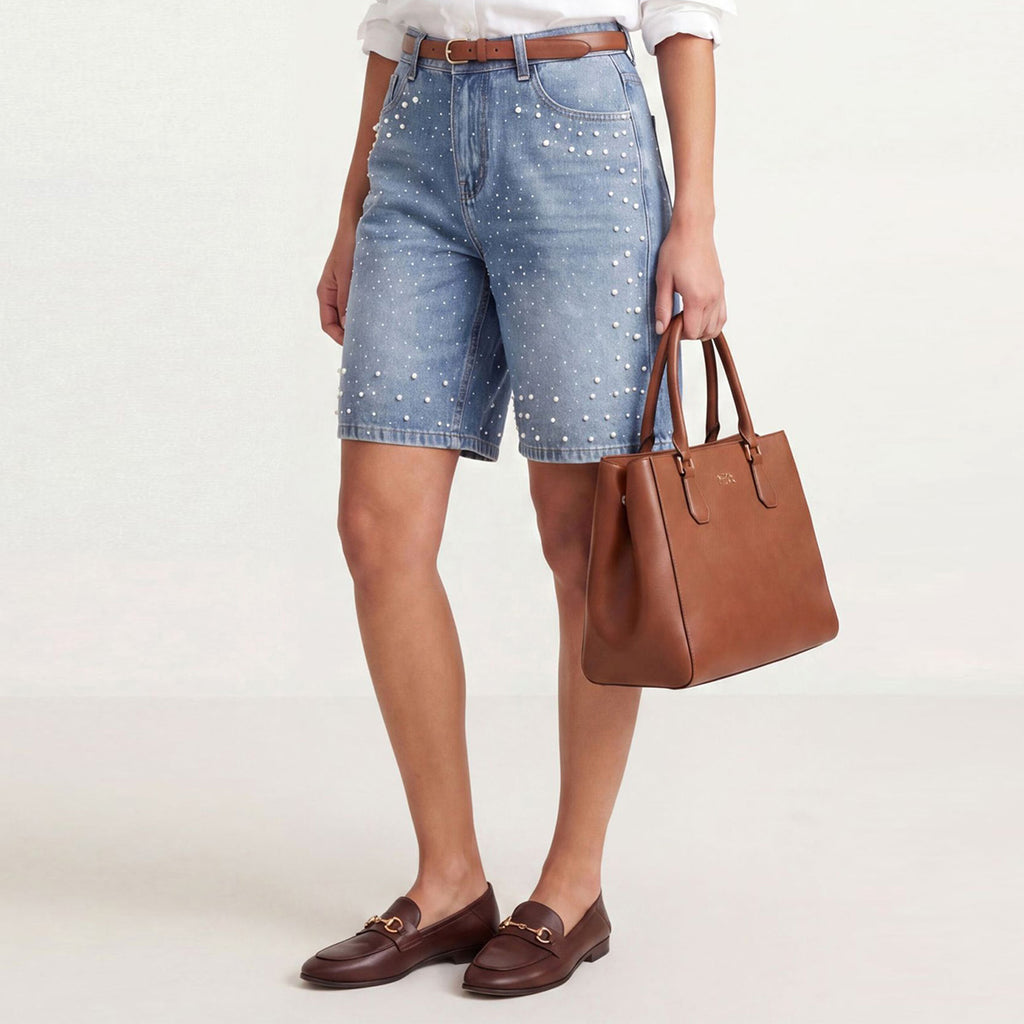 The Embellished Denim "It" Short