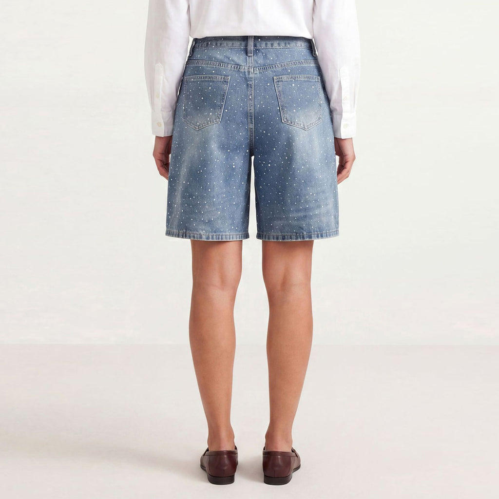 The Embellished Denim "It" Short